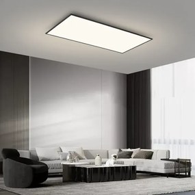 Brilagi - LED stmievateľné stropné svietidlo SLIMFRAME LED/80W/230V 120x60 cm čierne + diaľkové ovládanie