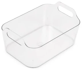 2. akosť - Univerzálny organizér s rúčkami, 33 x 23,5 x 15 cm - transparentný SIMPLY