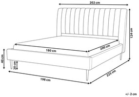 Manželská posteľ 180 cm Marvik (béžová). Vlastná spoľahlivá doprava až k Vám domov. 1081281