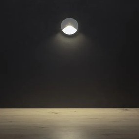 Kanlux 39135 - LED schodové svietidlo so senzorom EXIN 2,5W/230V 4000K IP65 biele guľaté