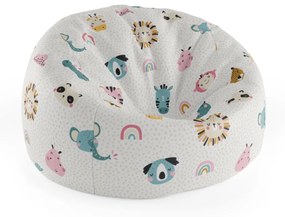 Sablio Sedací vak Cocoon Hroch, zebra a slnko - 75 x 45 x 35 cm
