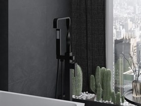 Mexen Avila, voľnostojaca vaňová batéria, čierna, 75833-70