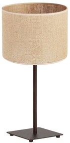 Stolná lampa Juta, 1x jutové tienidlo, (výber z 2 farieb konštrukcie), n