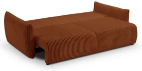 Rozkladacia dvojmiestná pohovka FRIDA hnedá