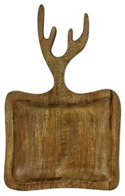 Dekoračné misa z mangového dreva s parožím - 19 * 2 * 30cm
