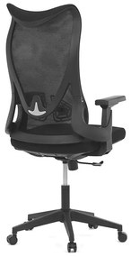 Autronic BONTEC Kancelárska stolička, hojdací mechanizmus, čierna sieťovina, KA-S248 BK Farba: Šedá