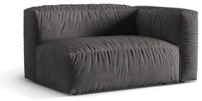 Sivý zamatový modul pohovky (pravý roh) Martina – Micadoni