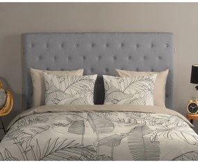 Béžové bavlnené obliečky na jednolôžko/predĺžené 140x220 cm Sym – Good Morning