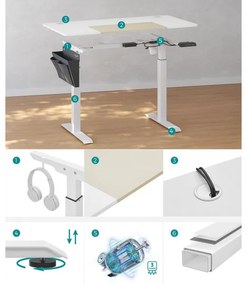 Elektrický pracovný stôl LSD015W01