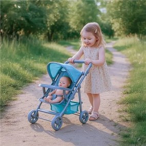 Športový kočík Baby Mix pre bábiky Lana mint, 58,5x 33 x 61,5 cm