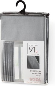 ZATEMŇOVACÍ ZÁVES NA PÁSKE ROSA 135X300 CM STRIEBORNÁ