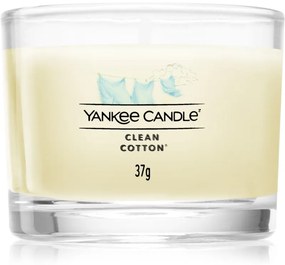 Yankee Candle Clean Cotton votívna sviečka glass 37 g