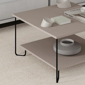 Sivý konferenčný stolík 80x80 cm Tonka – Marckeric