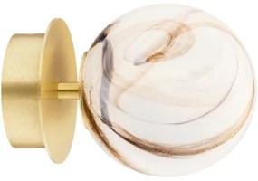 Argon 8453 - Nástenné svietidlo FABIO 1xE14/7W/230V alabaster zlatá