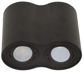 Bodové svietidlo SIROCO 2xGU10/30W/230V čierna