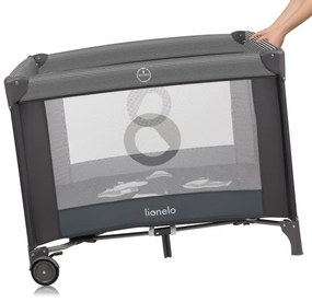 Lionelo - Hracia ohrádka BONNIE Sivá Scandi