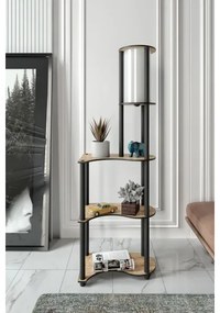 Stojacia lampa s poličkami NOTO 1xE27/40W/230V béžová/čierna