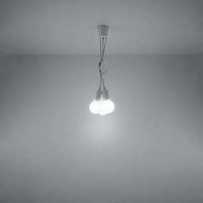 Sollux Lighting Závesné svietidlo DIEGO 3 biele