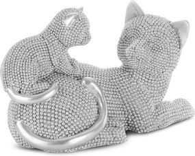 DEKORAČNÁ SOŠKA ELDO 19X9X12 CM STRIEBORNÁ