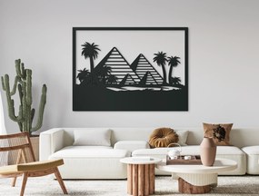 drevko Obraz Pyramídy v Gíze Rozmer obrazu: 47,5 x 65 cm, Farba dekorácie: Čierna