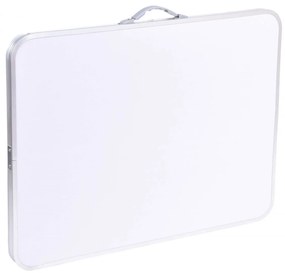 Campingový rozkladací stôl CORN 80 x 60 cm biely