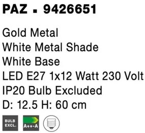 Rustikálna stolová lampa Paz mint