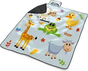 Sablio Plážová deka Zvieratká 3: 200x140 cm