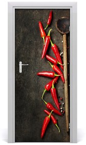 Fototapeta na dvere samolepiace chilli 75x205 cm