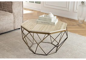 Konferenčný stôl Diamond 45204 Ø70cm Travertine  - Komfort-nábytok