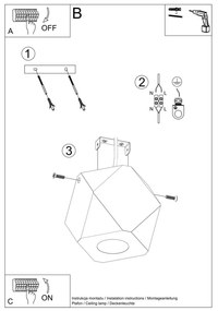 Bodové svietidlo v prírodnej farbe 12x12 cm Vige – Sollux