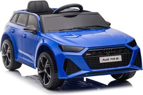 LEAN CARS Audi RS6 Batéria Vozidlo BRD-2118 Modrá