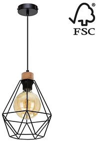 Spot-Light Spot-Light 21822104-Luster na lanku DIAMENT 1xE27/60W/230V dub– FSC certifikované SP1149