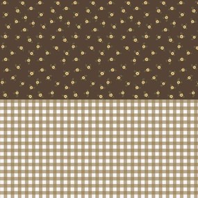 Tapeta rustikálna záhrada hnedá 280×50 cm