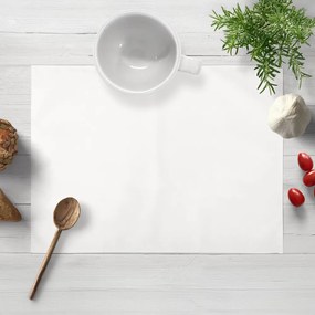 Biante Saténové prestieranie na stôl polyesterový Satén LUX-L040 Biele 30x40 cm