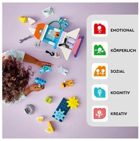 Lego®  Duplo®  10422 Vesmírne dobrodružstvo s raketoplánom 3 v 1  (100378799)