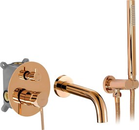 Rea Lungo, podomietková vaňová batéria + Box, medená lesklá, REA-B7996