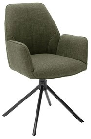 Otočná stolička Pemba Plus Farba: olivová