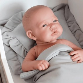 Súprava obliečok pre bábiky svetlo šedá 28x42cm