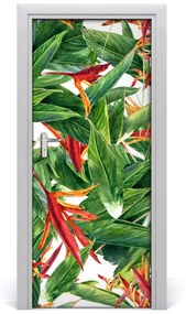 Samolepiace fototapety na dvere Strelitzia reginae 75x205 cm