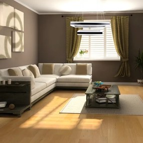 LED Stmievateľný luster na lanku LED/113W/230V 3000K čierna