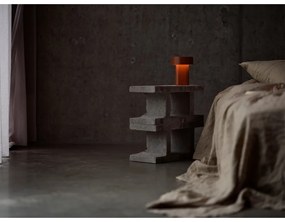 Koňakovohnedá plastová LED stolová lampa (výška 18 cm) Oblong – Zone