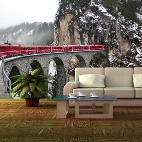 Sablio Tapeta Vlak na moste 2 - 125x75 cm