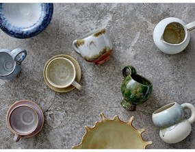 Modré/krémové hrnčeky v súprave 4 ks z kameniny 400 ml Luna – Bloomingville