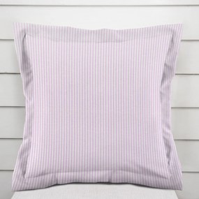 Biante Dekoračná obliečka na vankúš s lemom Leona LN-160 Svetlo fialové pásiky na bielom 50 x 60 cm