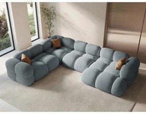 Svetlomodrá rohová pohovka (ľavý roh/do tvaru "U") Loretto – Cosmopolitan Design