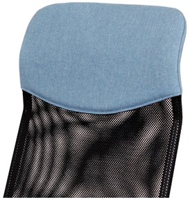 Kancelárska otočná stolička POND na kolieskach — chróm, látka, viac farieb Zelená