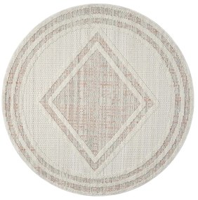 Dekorstudio Moderný okrúhly koberec LINDO 8853 - oranžový Priemer koberca: 160cm