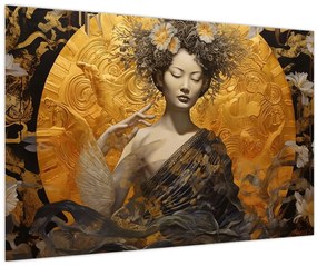 Obraz - Japonská dáma (90x60 cm)