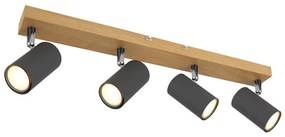 Globo 57911-4G -  Bodové svietidlo ROBBY 4xGU10/35W/230V šedá/hnedá