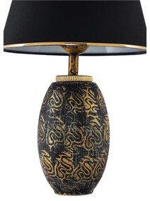 Stolná lampa RAMZES 1xE27/40W/230V čierna/zlatá